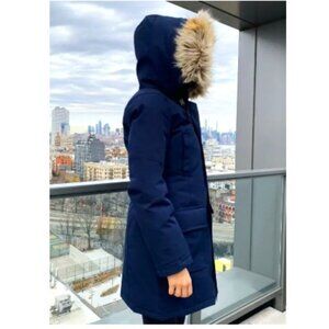 Aritzia Tna Climate Lab Bancroft Parka Sky Captain Size XS NWOT